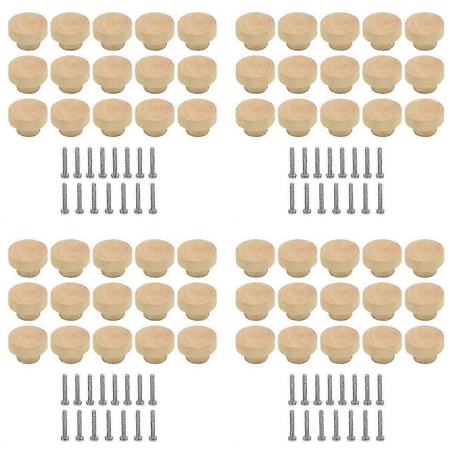 15Pcs Wooden Drawer Knobs, Furniture Knobs