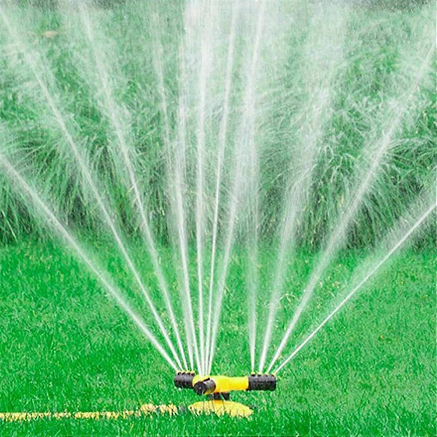 Lawn Sprinkler Garden Grass Watering Yard Sprinkler 360 Degree Rotating Irrigation System Automatic Adjustable