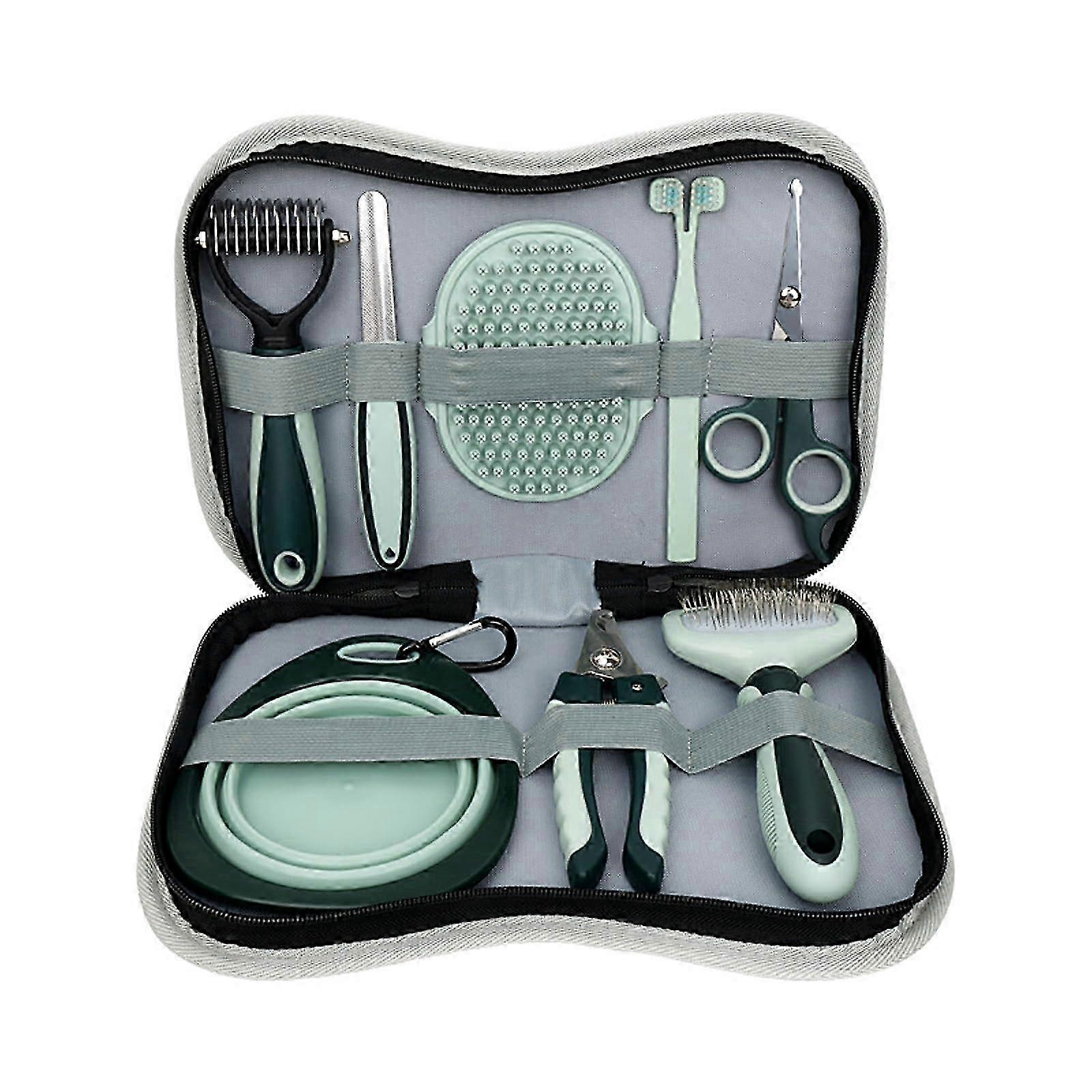 Menstrual cat dog brush care sets at home, pet nails and rasp, self -cleansing feather -shedding brush 2025