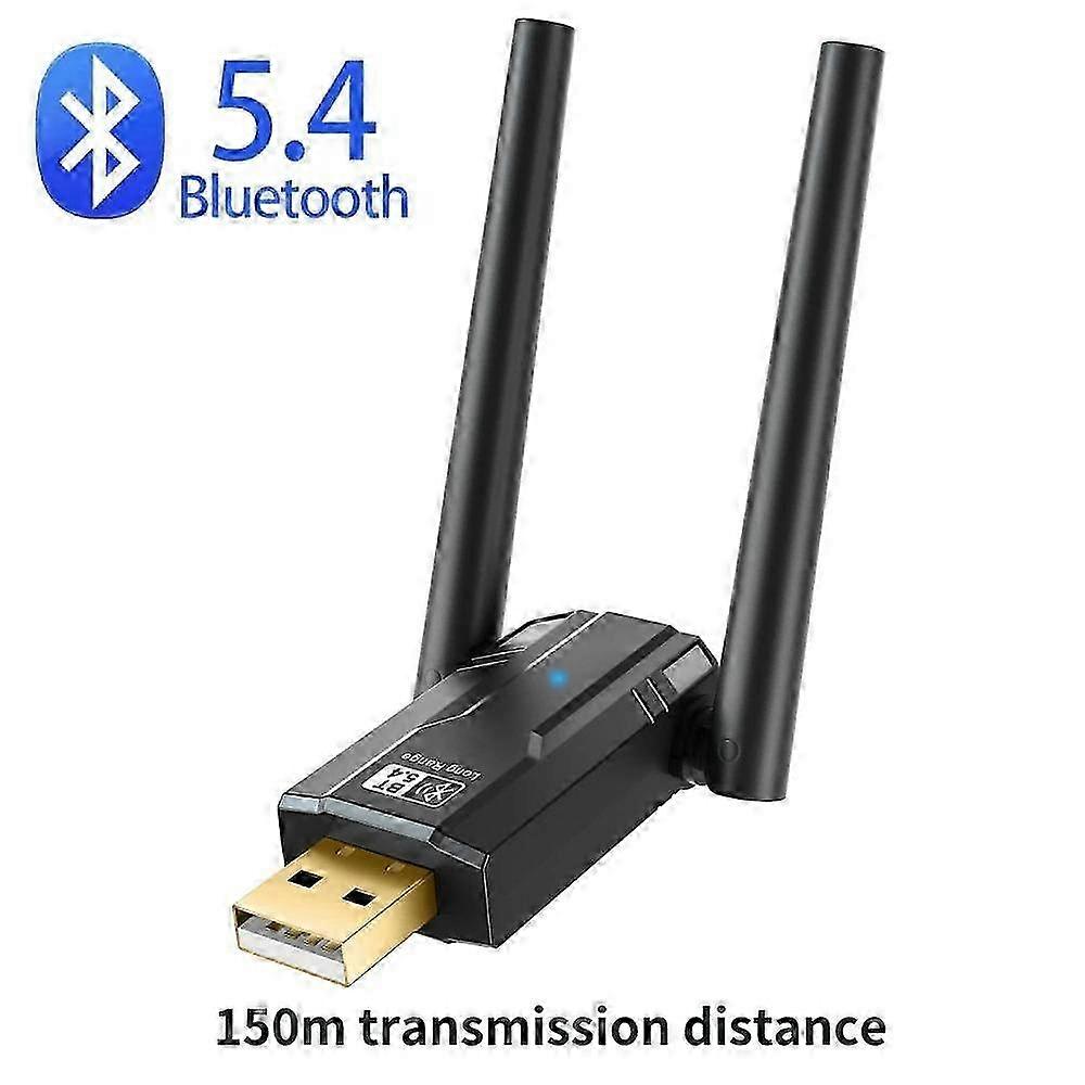 150M USB Bluetooth 5.4 Adapter for PC Speaker Wireless Mouse Keyboard Wireless Audio Receiver Transmitter Driver Free for Win8.1/10/11 2025