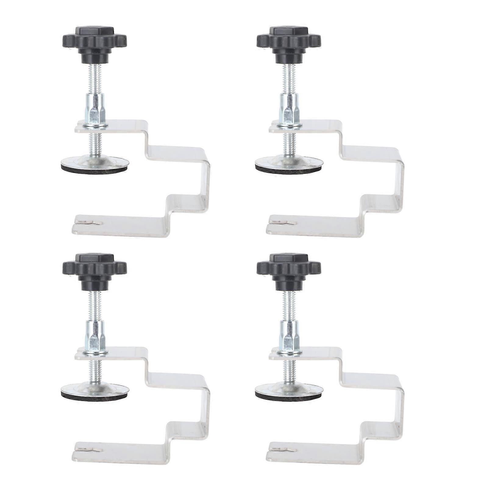 4PCS Drawer Fixing Clip Thickened Stainless Steel Non Slip Cabinet Drawer Installation Clamp