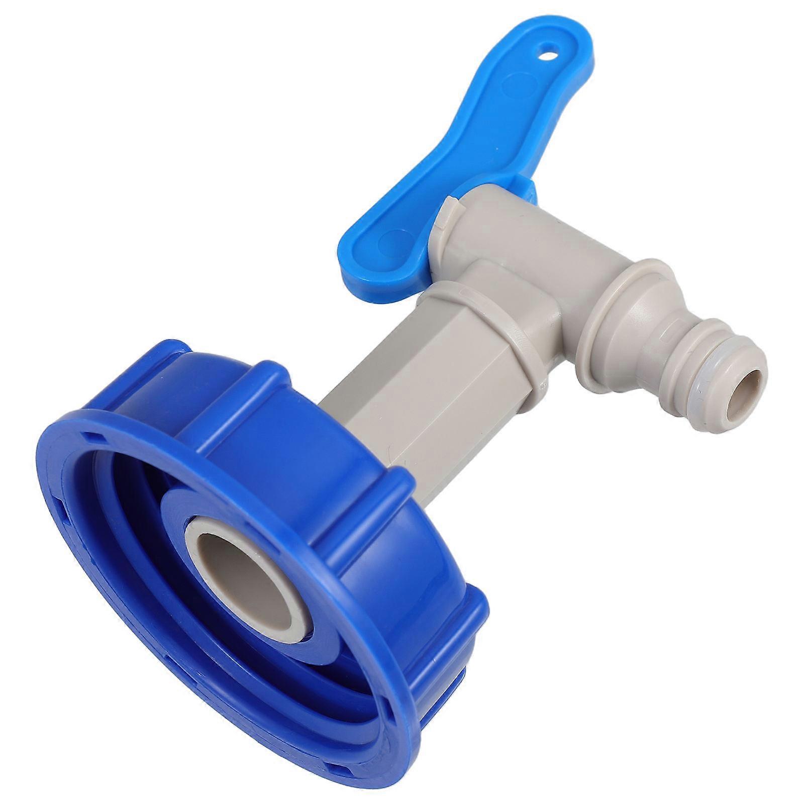 Garden Hose Connector Tote Tank Adapter Faucet with Valve Handle
