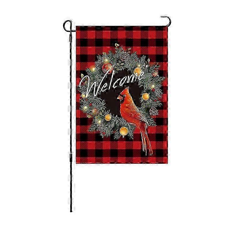 2024 Garden Flag Double Sided Printing Garden Flag Christmas Pattern Garden Flag Linen Garden Flag/2Pcs