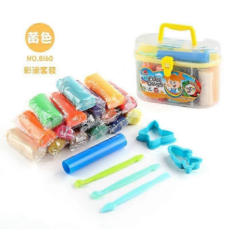 8160 برميل أصفر اللون الطين 558 جرام # طين ثلاثي الأبعاد موضوع صالون حلاقة مجنون قالب الطين مجموعة أدوات DIY لعبة