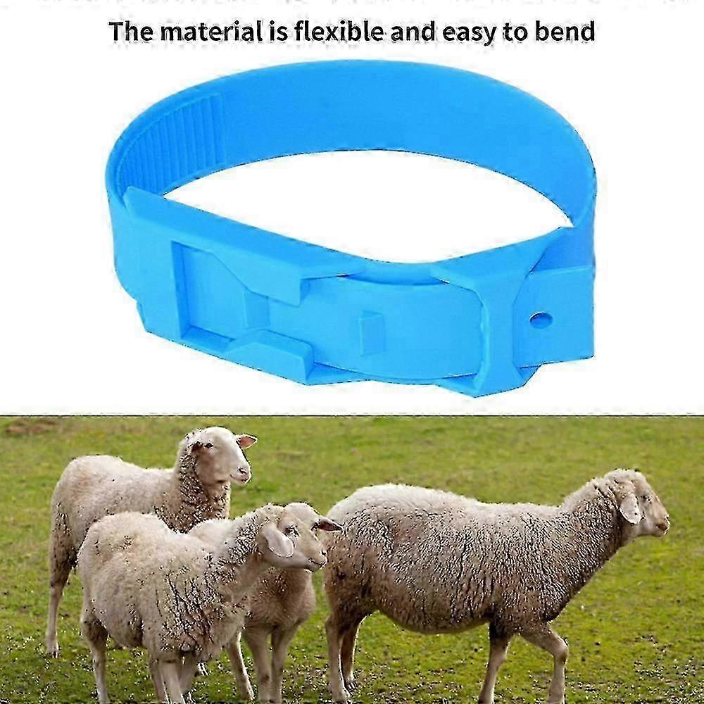 10 Pcs Goat Collar Sheep Identification Bands Livestock Marking Round Farming