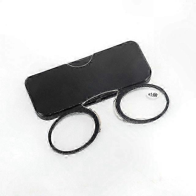 Clip-On Magnifying Glasses for Men & Women with Adjustable Nose Pads 1.0X to 3.5X Magnification Power Universal Fit Reading Aid
