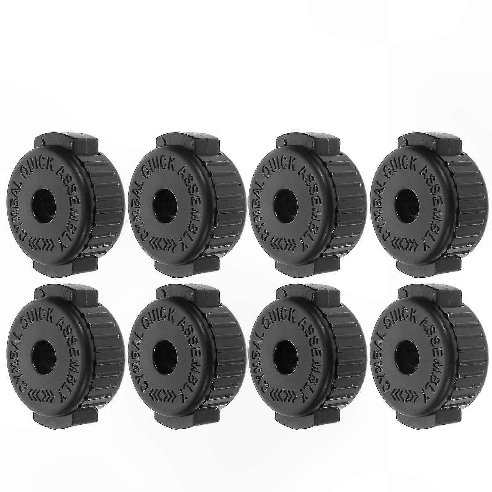 8-Piece Quick-Release Cymbal Nuts for Drum Secure Fasteners with Easy Installation Feature