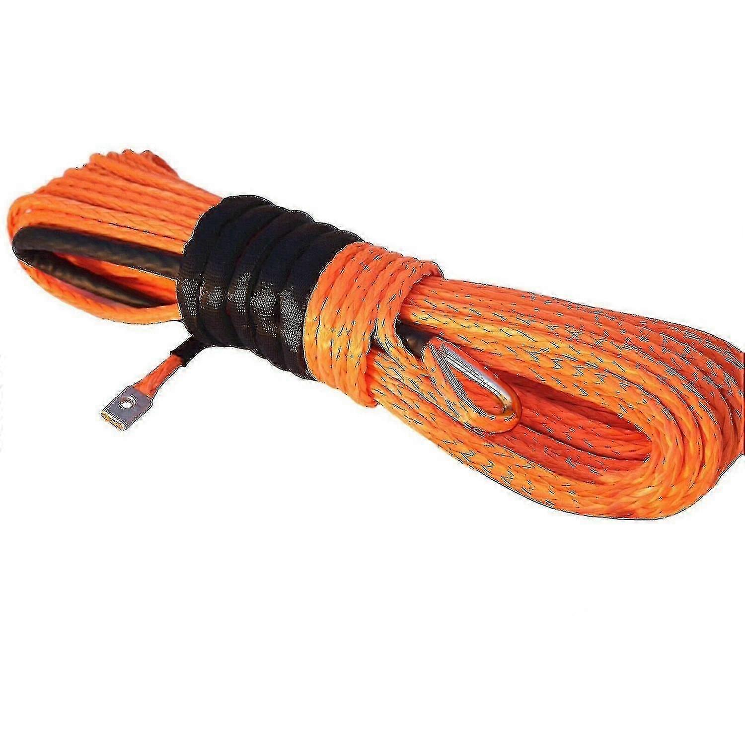 Synthetisches Windenseil, orange1/4 x 50ft synthetische Winde Seil Kabel für Atv utv suv LKW Boot W