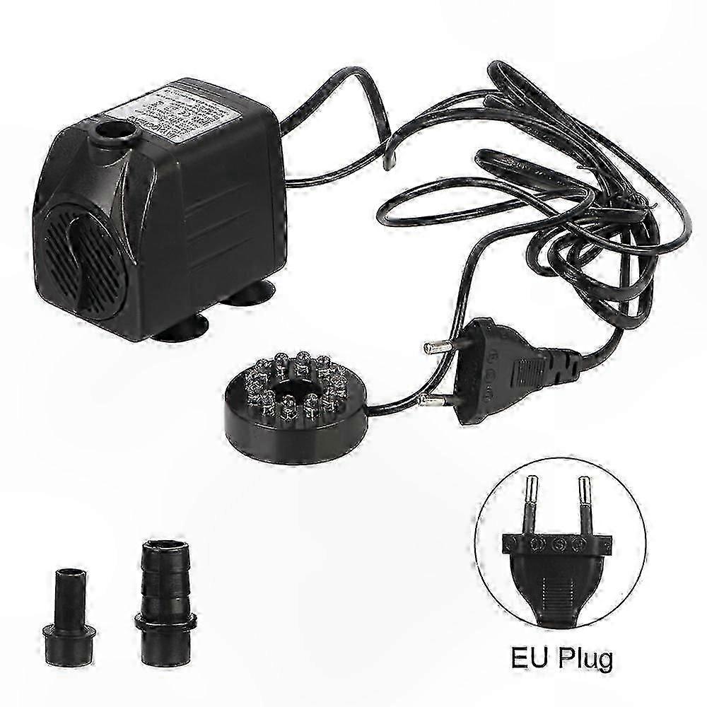 Submersible Fountain Pump with 12 LED Lights, Ultra-Quiet Operation and Power Cord Included
