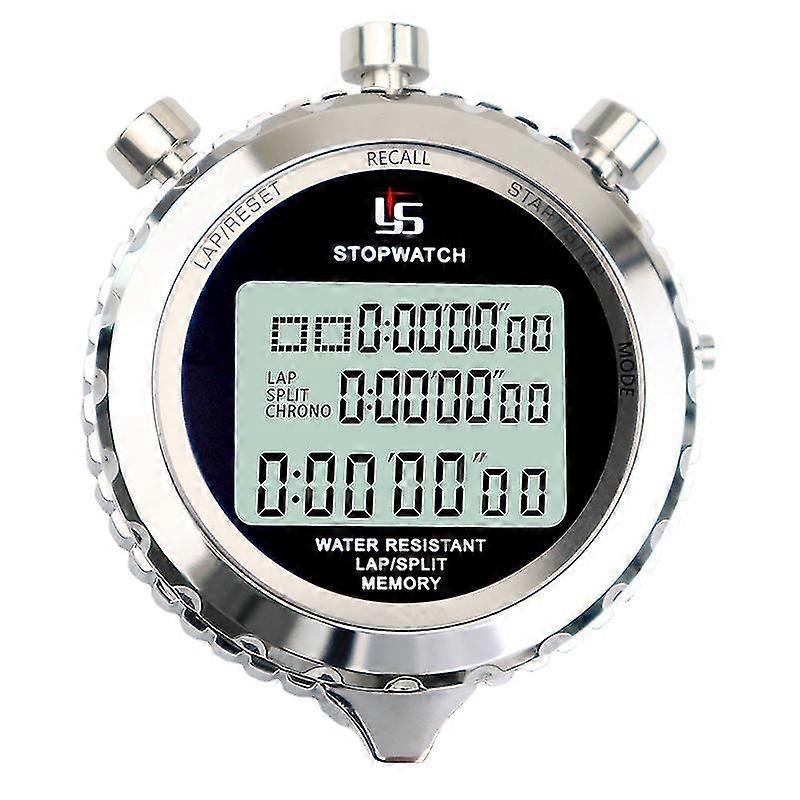 Professional Sports Stopwatch with 2 Memory, Mute, and Light Function
