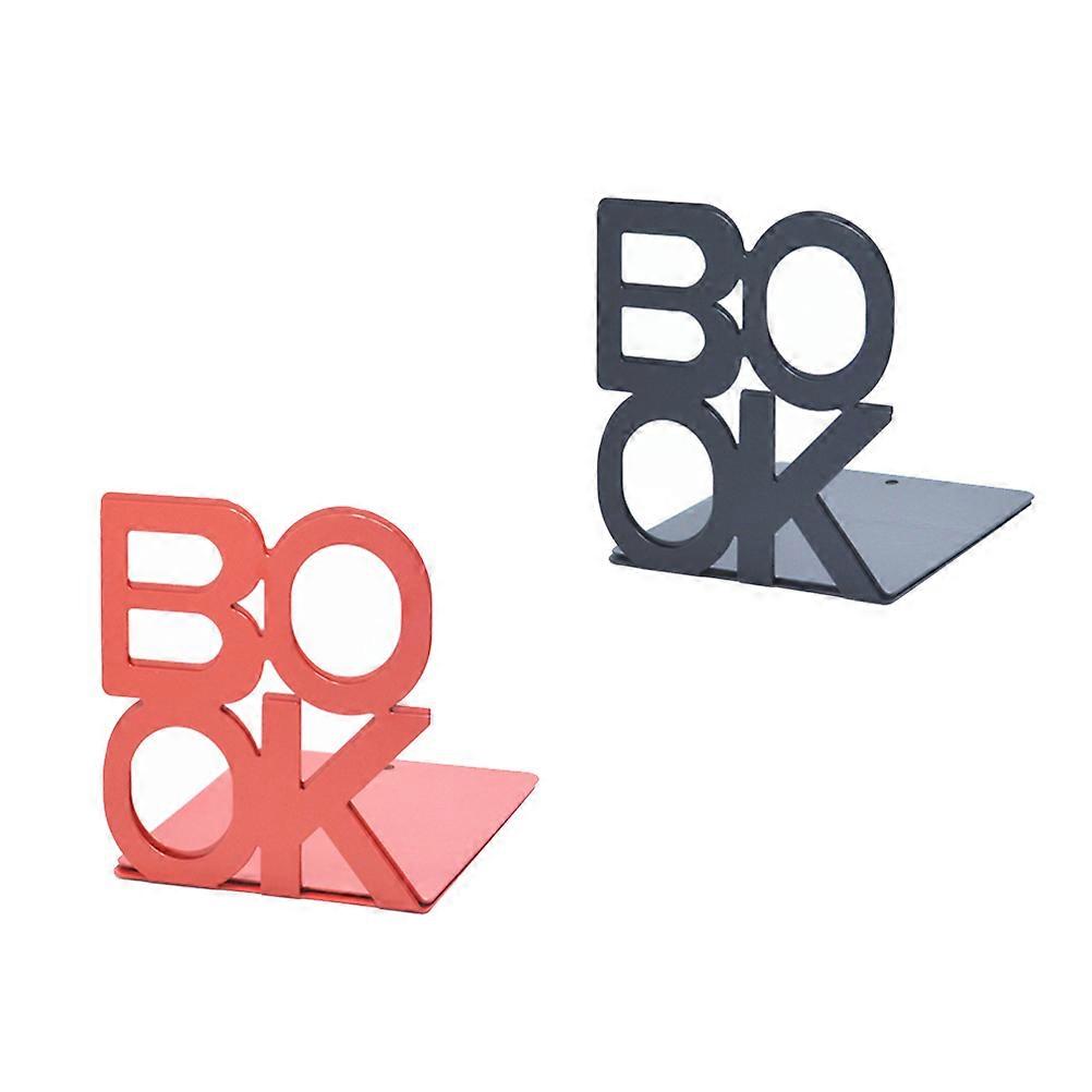 Metal Bookends Creative Bookends for Holding Use 12Pcs Assorted Color