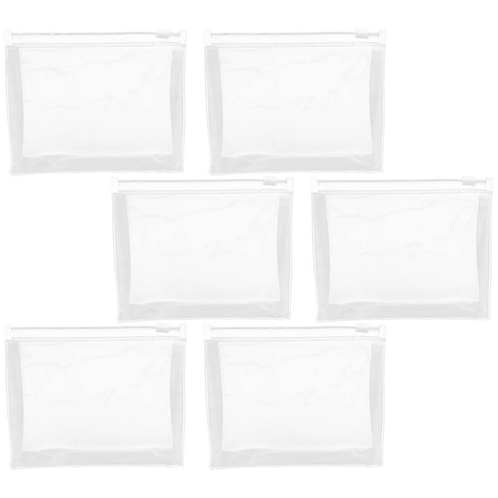 Multi-Function Travel Organizer for Storage Transparent Cosmetic Bag 12Pcs Portable