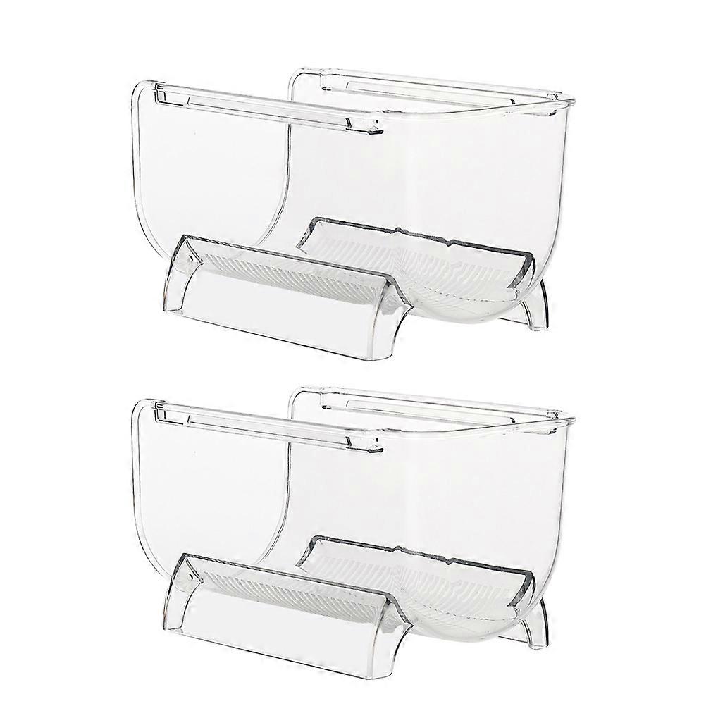 Stackable Racks Stand Drawer Style for Storage 4Pcs