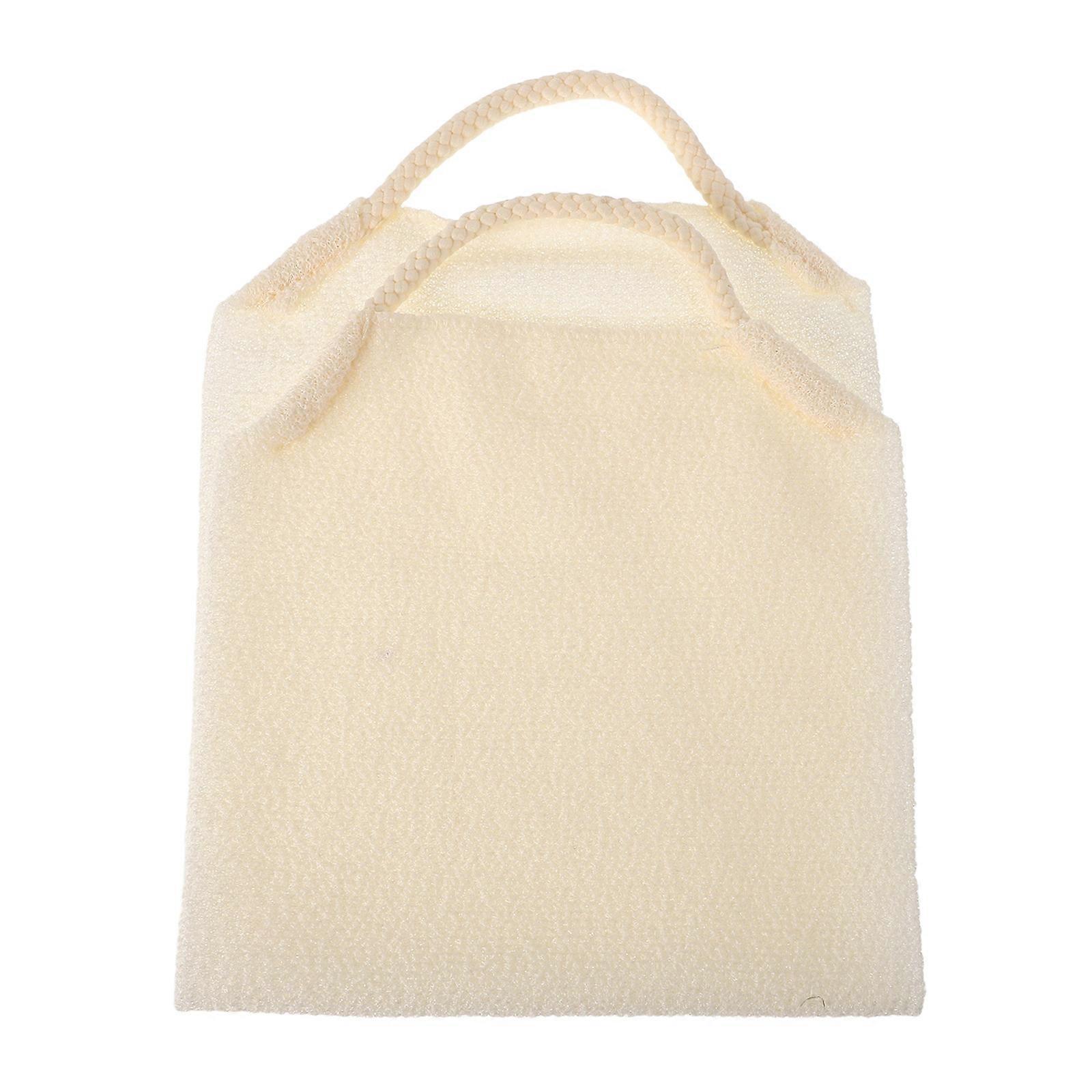 Exfoliating Loofah Towel Polyester Beige Exfoliating Body Towel for Versatile Use Home Use