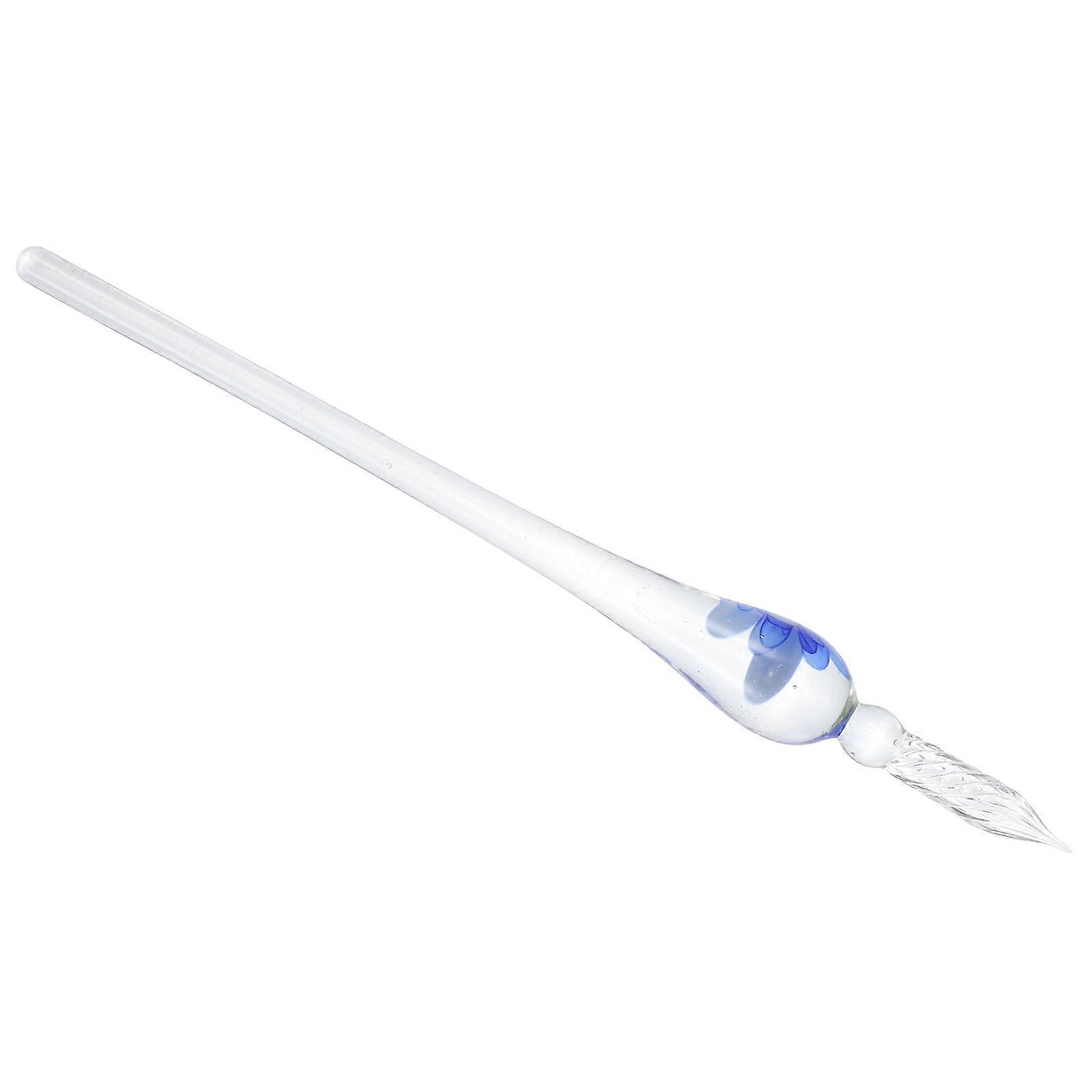 Handmade Glass Pen With Crystal Appearance For Calligraphy Practice And Drawing 4Pcs