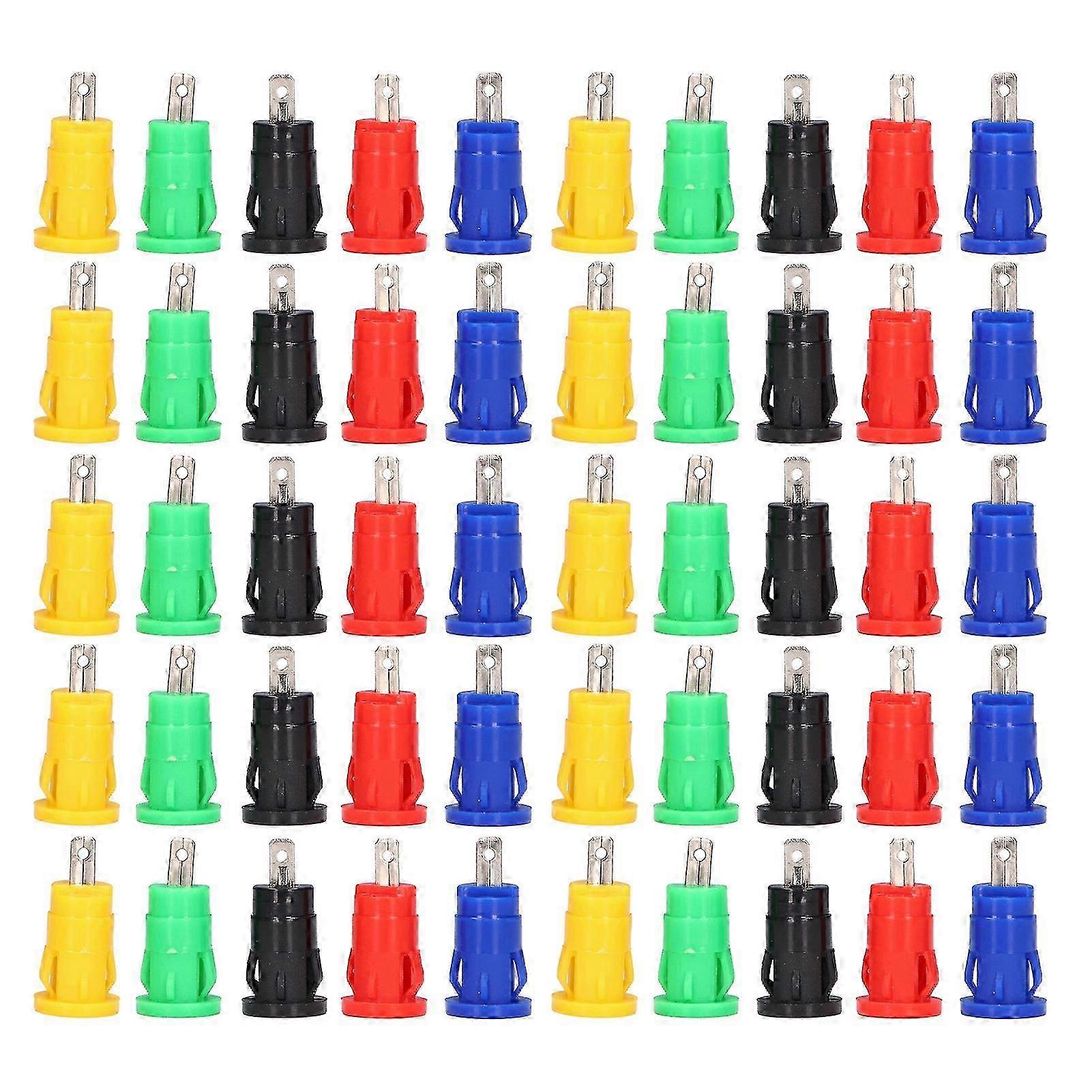 10Pairs Banana Socket 4mm Safety Type Good Transmission Corrosion Resistance Electrical Test Accessories 2025