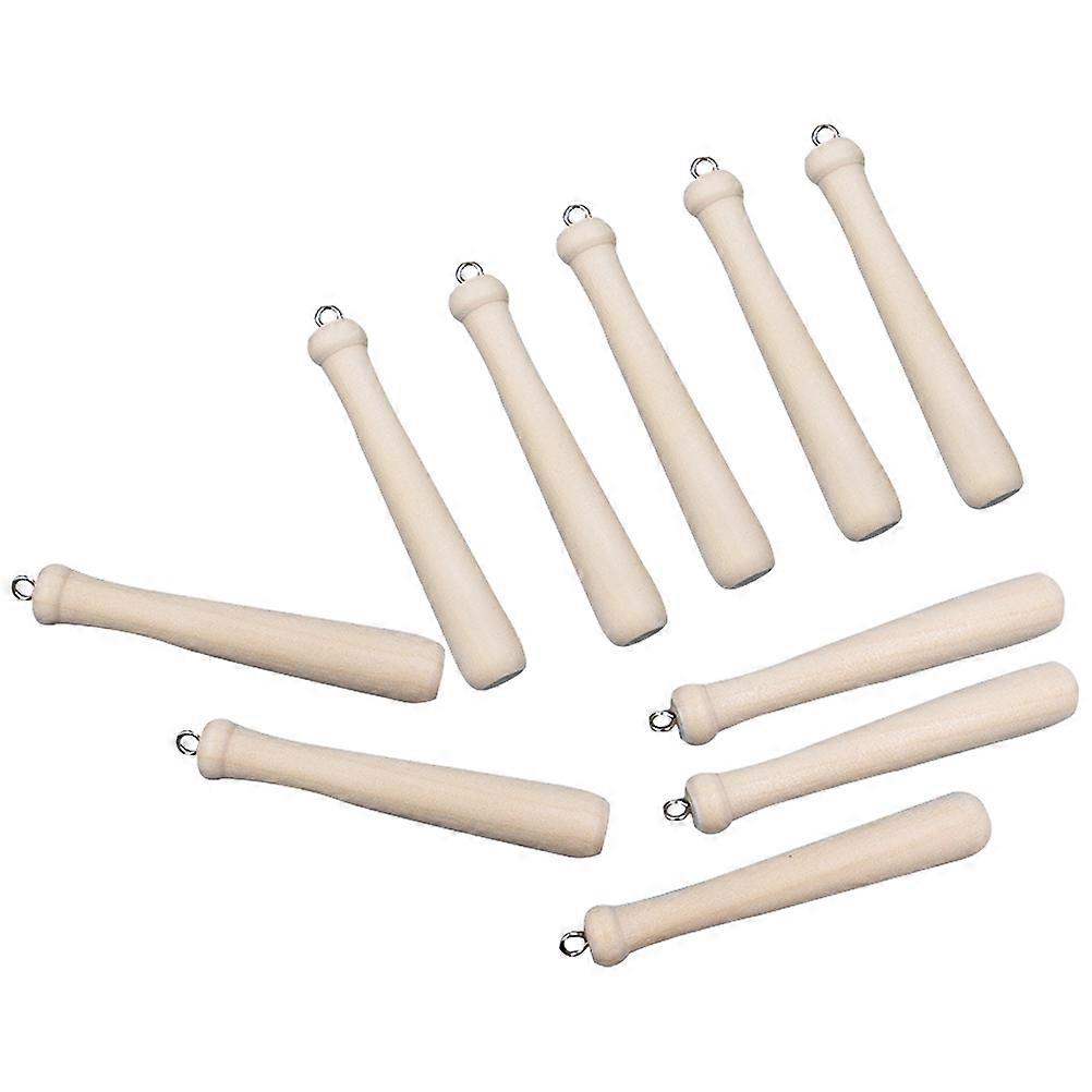 Mini Baseball Bat Wood Charms for Crafting Projects 40Pcs Keychain