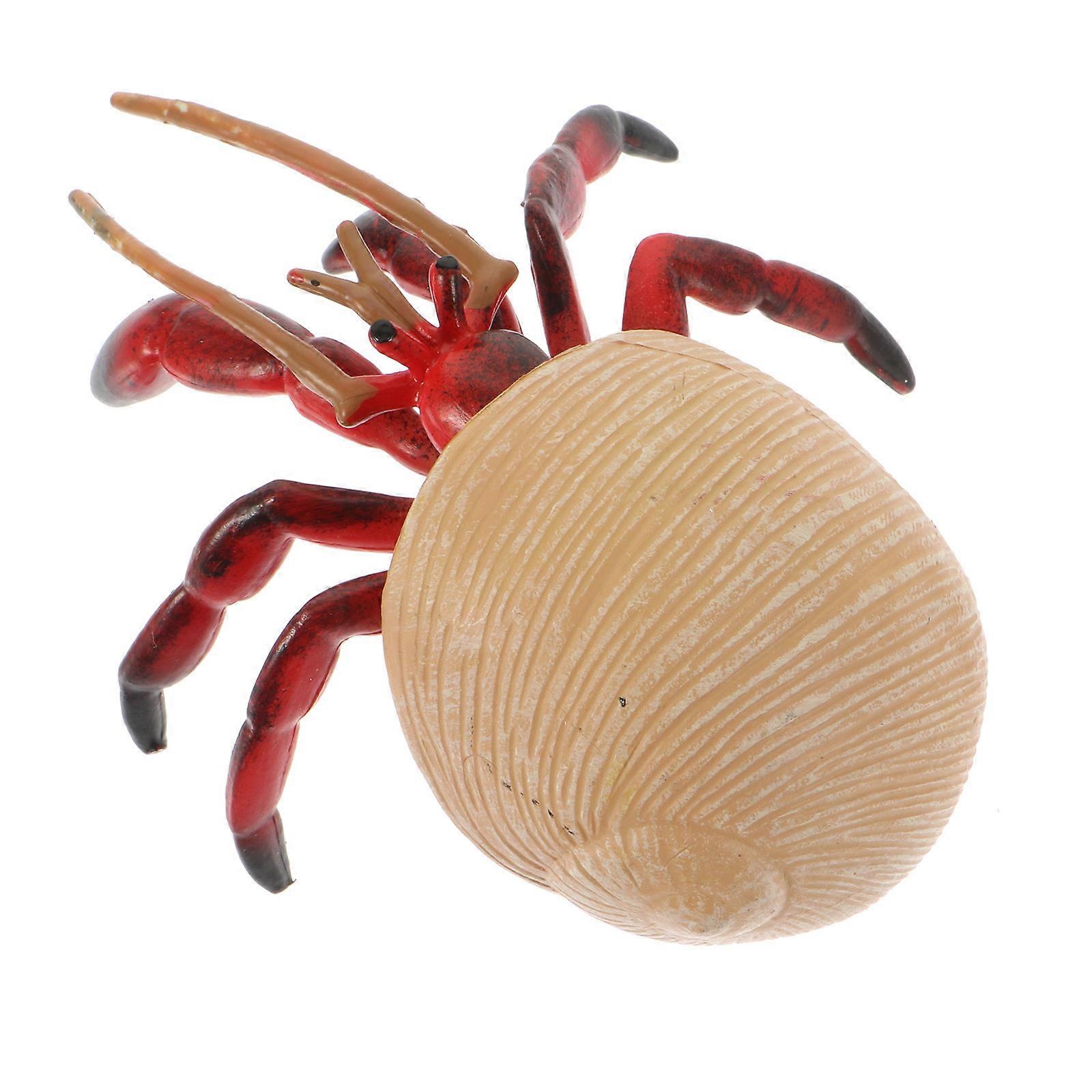 Plastic Model Toy for Decor 2Pcs Realistic Hermit Crab Marine Figures