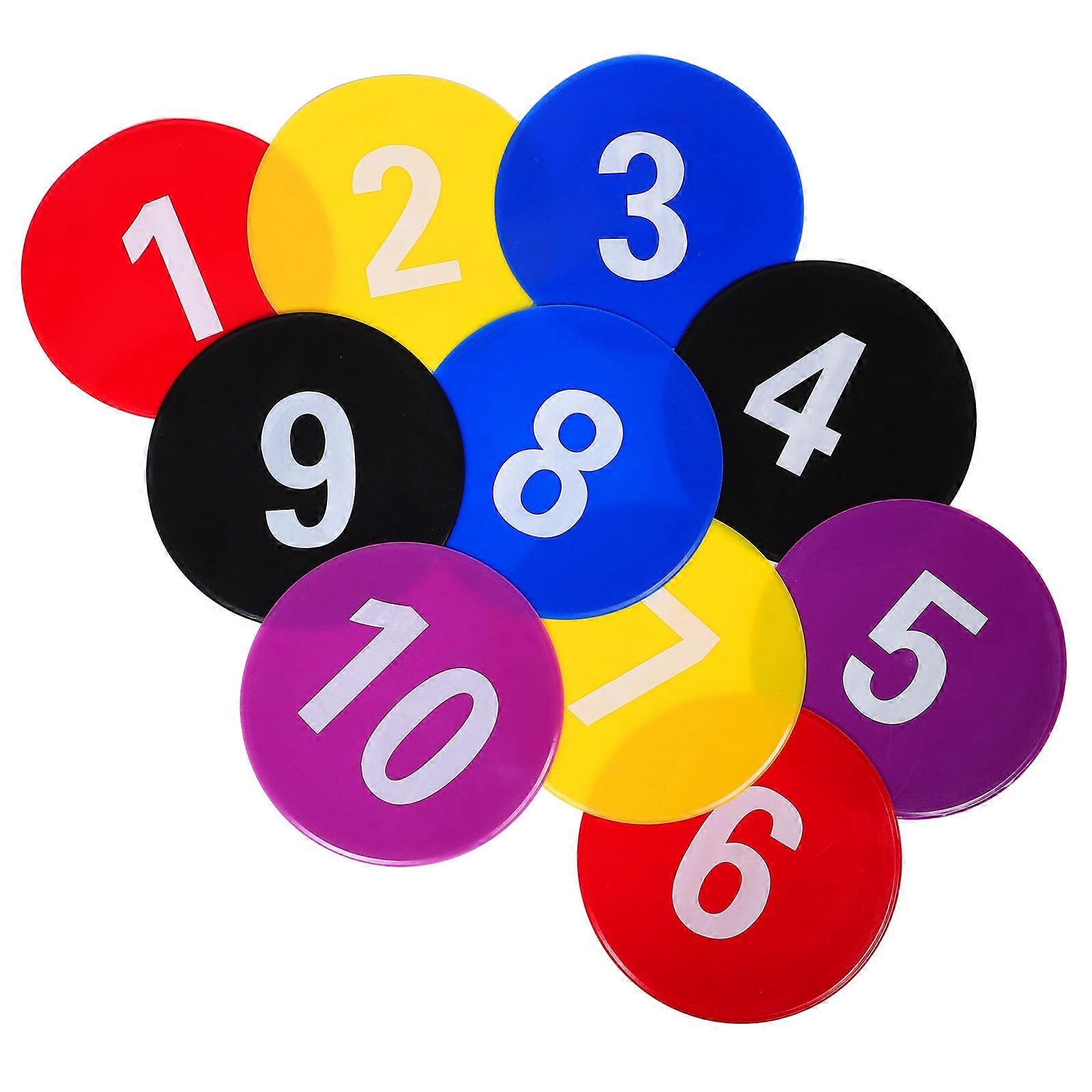 Basketball Spot Markers for Classroom Floor Dots 20Pcs Multicolor Tpe