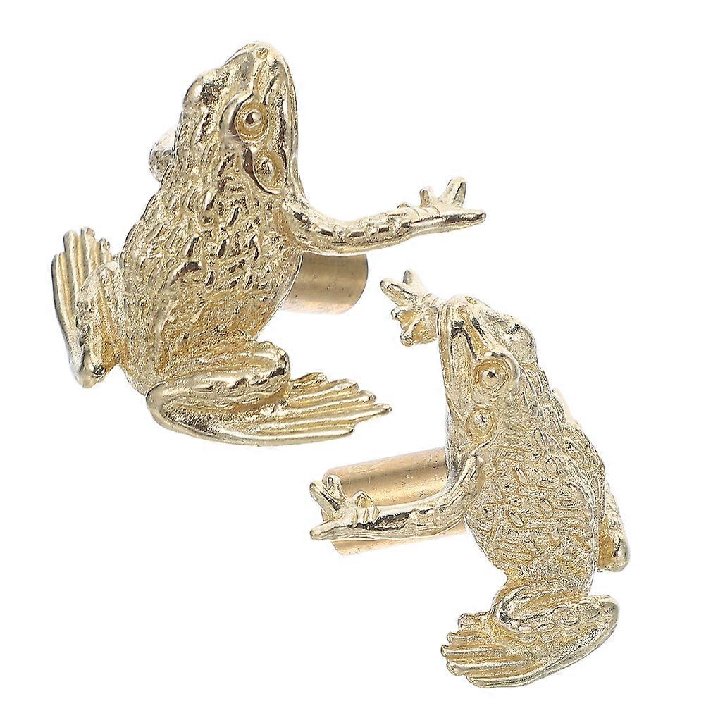 Toad Shape Cabinet Handles 8 Pcs Elegant Design For Residential Use Durable Brass Material