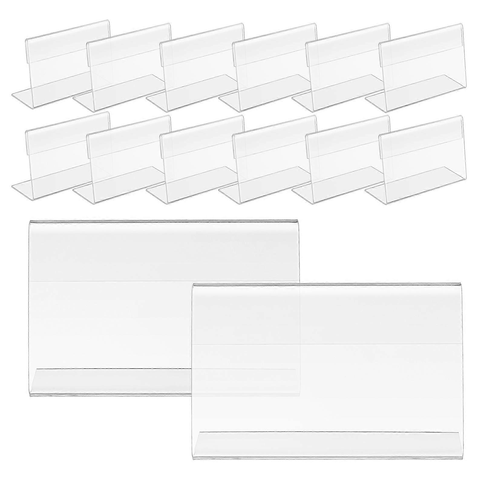 Acrylic Sign Holding Display Stands For Wedding And Buffet Events In L-Shaped Design 150 Pcs