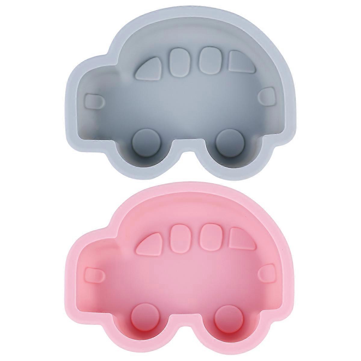 6Pcs Silicone Cake Mold for Baking Car Shape in Assorted Colors