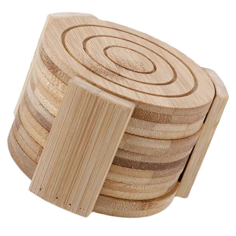 Household Coaster Set for Heat Insulating 14Pcs with Rack for Storage