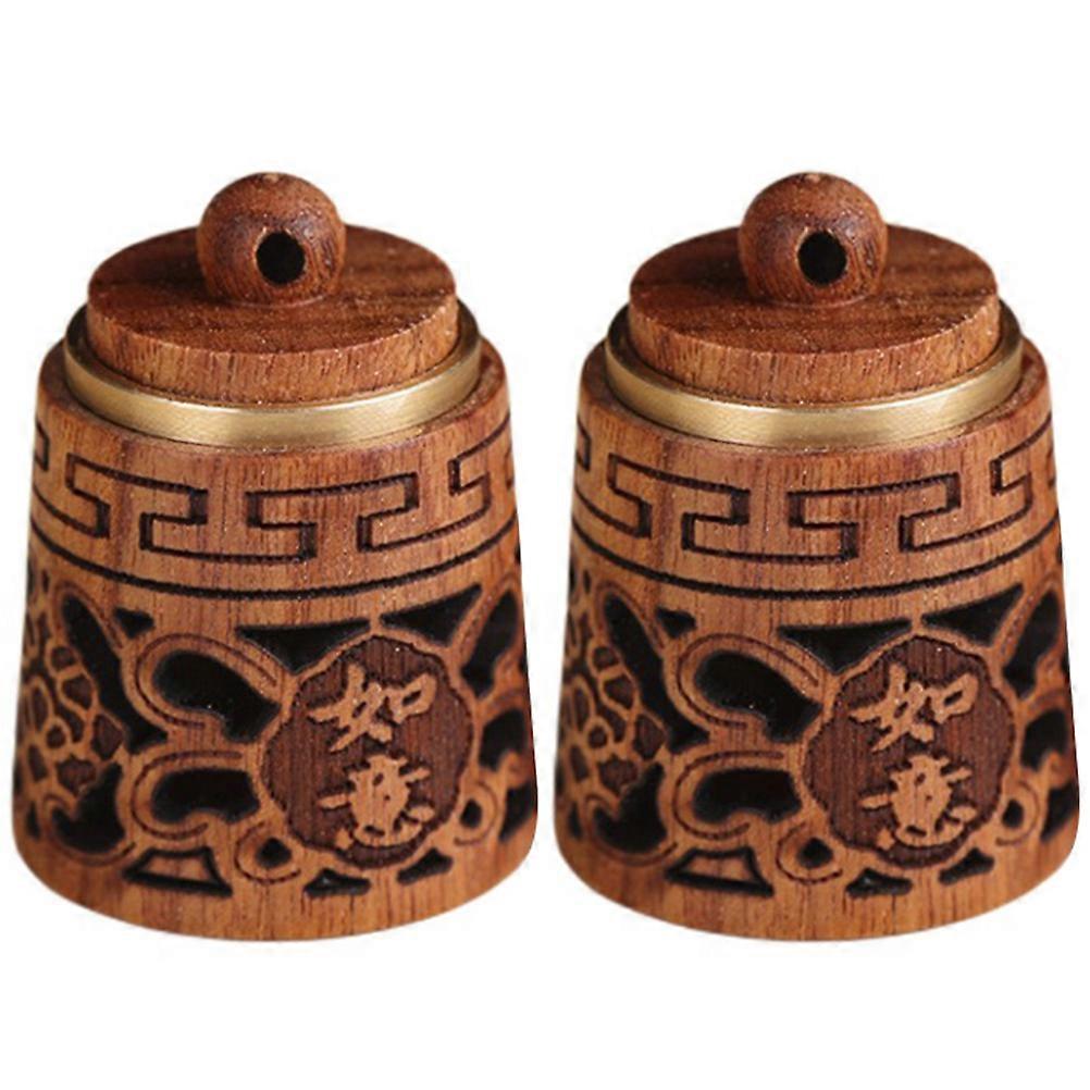 Creative Bag Charms Pendant 2Pcs Key Accessory For Phone Key Hanging In Coffee Color