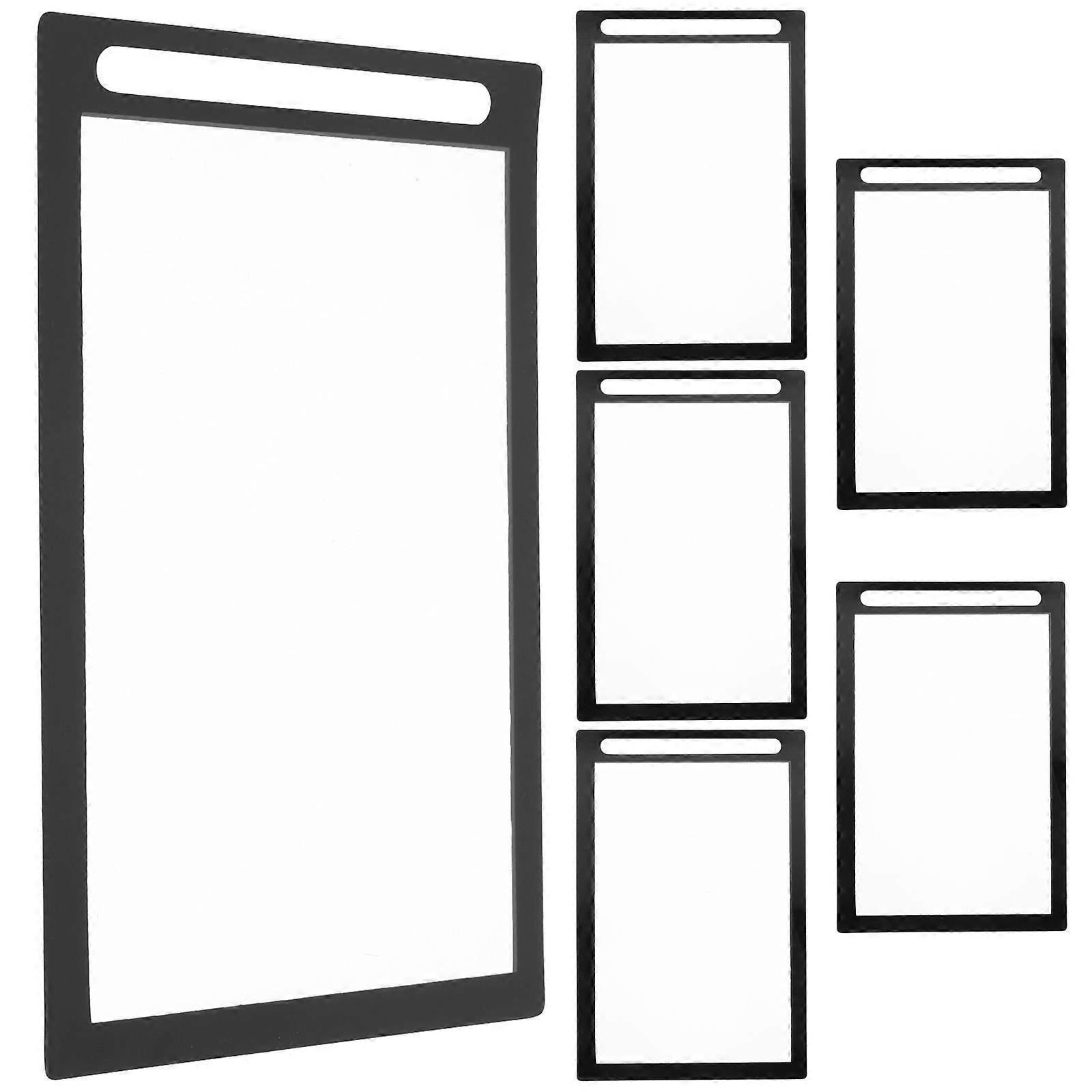 Table Card Protectors Black Table Card Protector 18Pcs for Decor