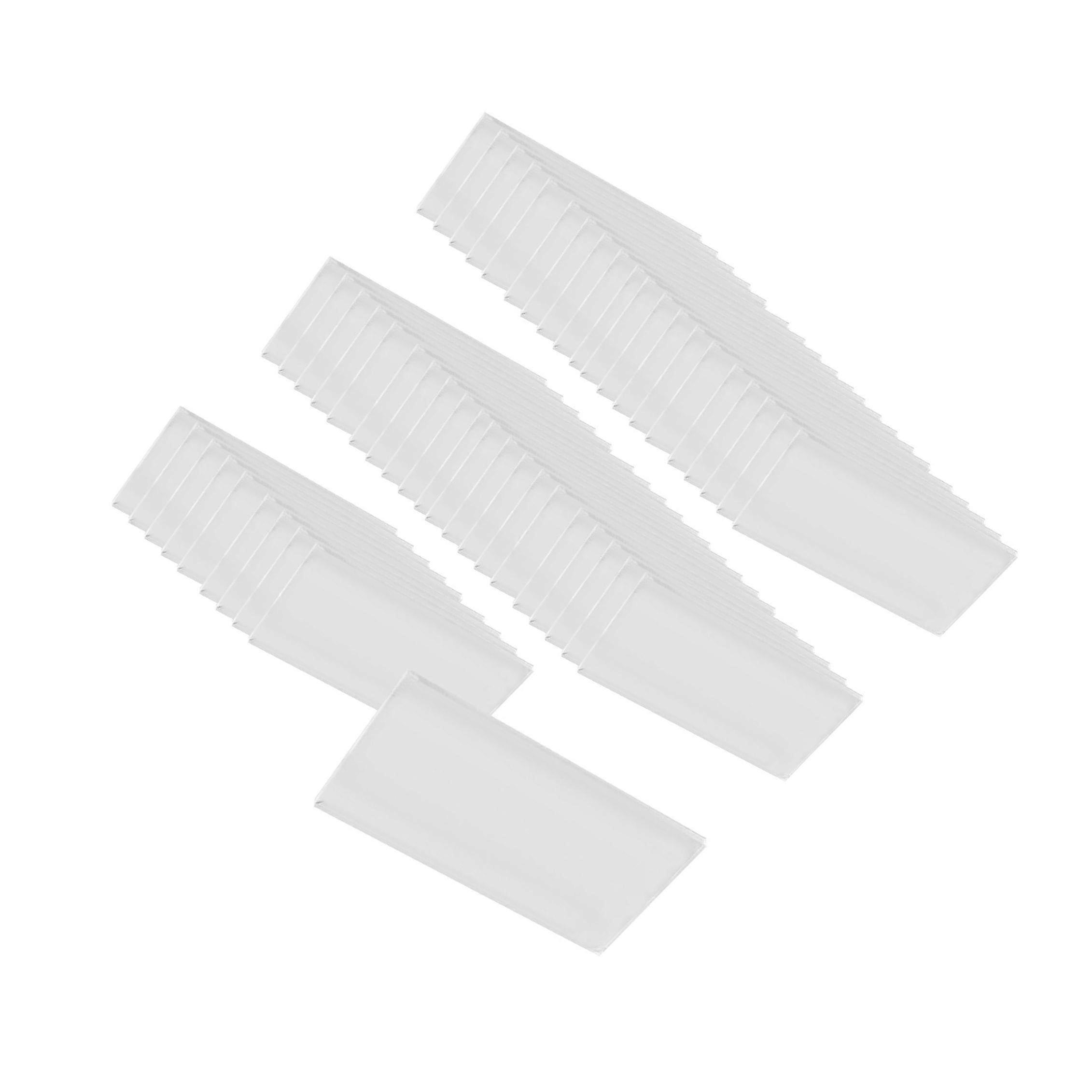 Blank Rectangle Acrylic Name Card Rectangular for Birthday Events 9Cmx5cm 50pcs