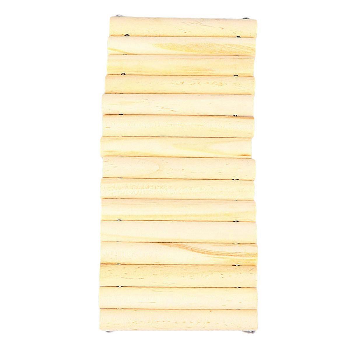 Hamster Chew Stick Wooden Arch Bridge for Pets 3Pcs Natural Toy Khaki