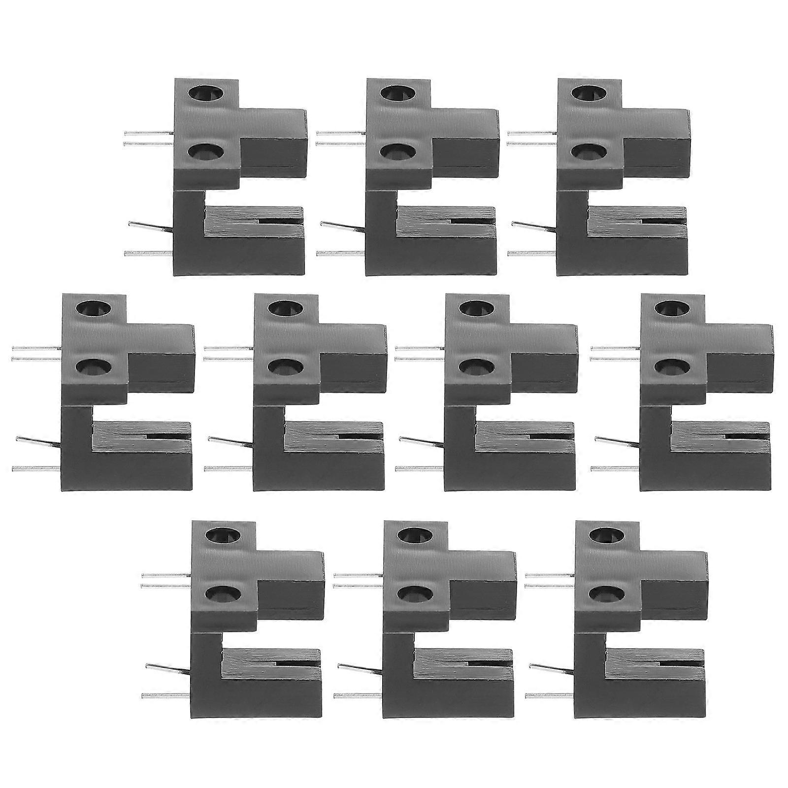 Photoelectric Optical Switch Sensor for Reflective Material 10Pcs Black