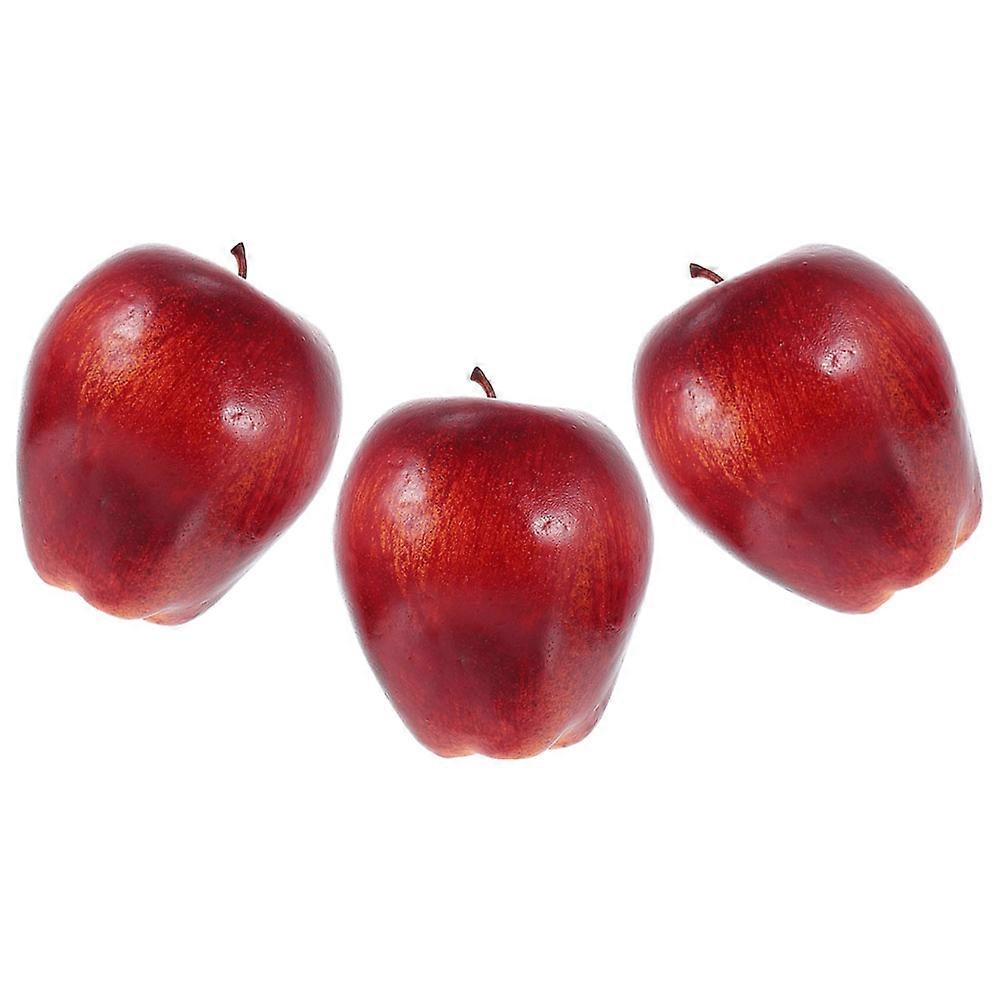 Fake Red Delicious Model for Kitchen Decor 12Pcs Simulation