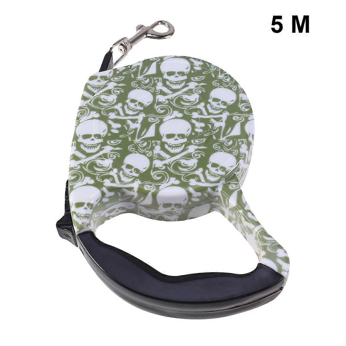 Dog Walking Leads Retractable Leash for Pets 2Pcs Skull Head Style