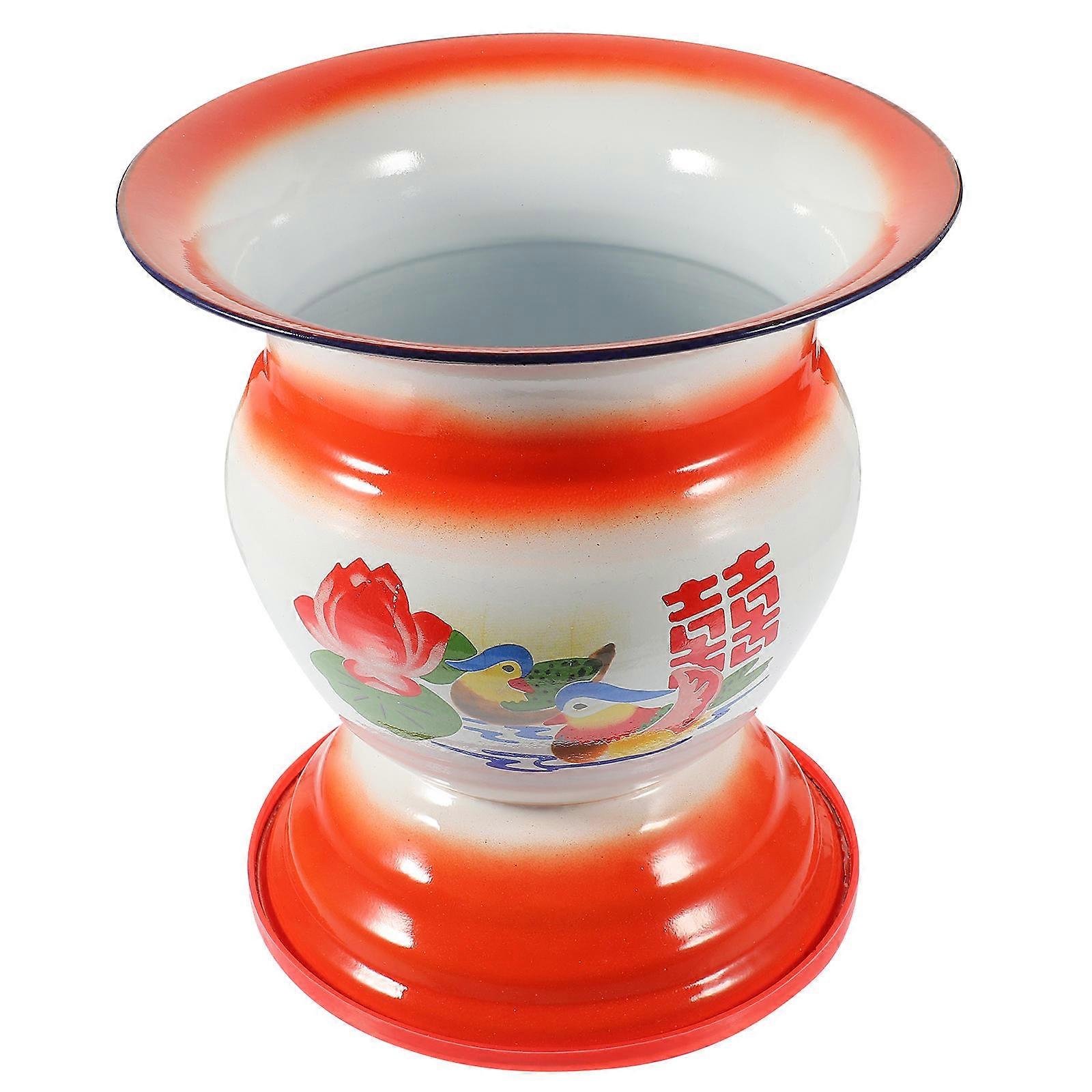 Enamel Fruit Storage Basket for Storage 1Pcs Snacks Holder