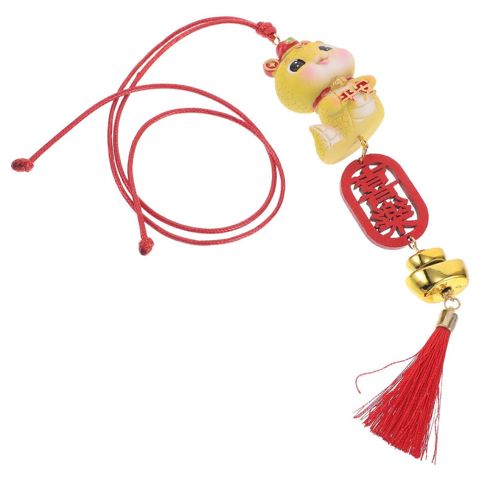 4Pcs Car Interior Snake Pendant Hanging Ornament for Rear View Mirror