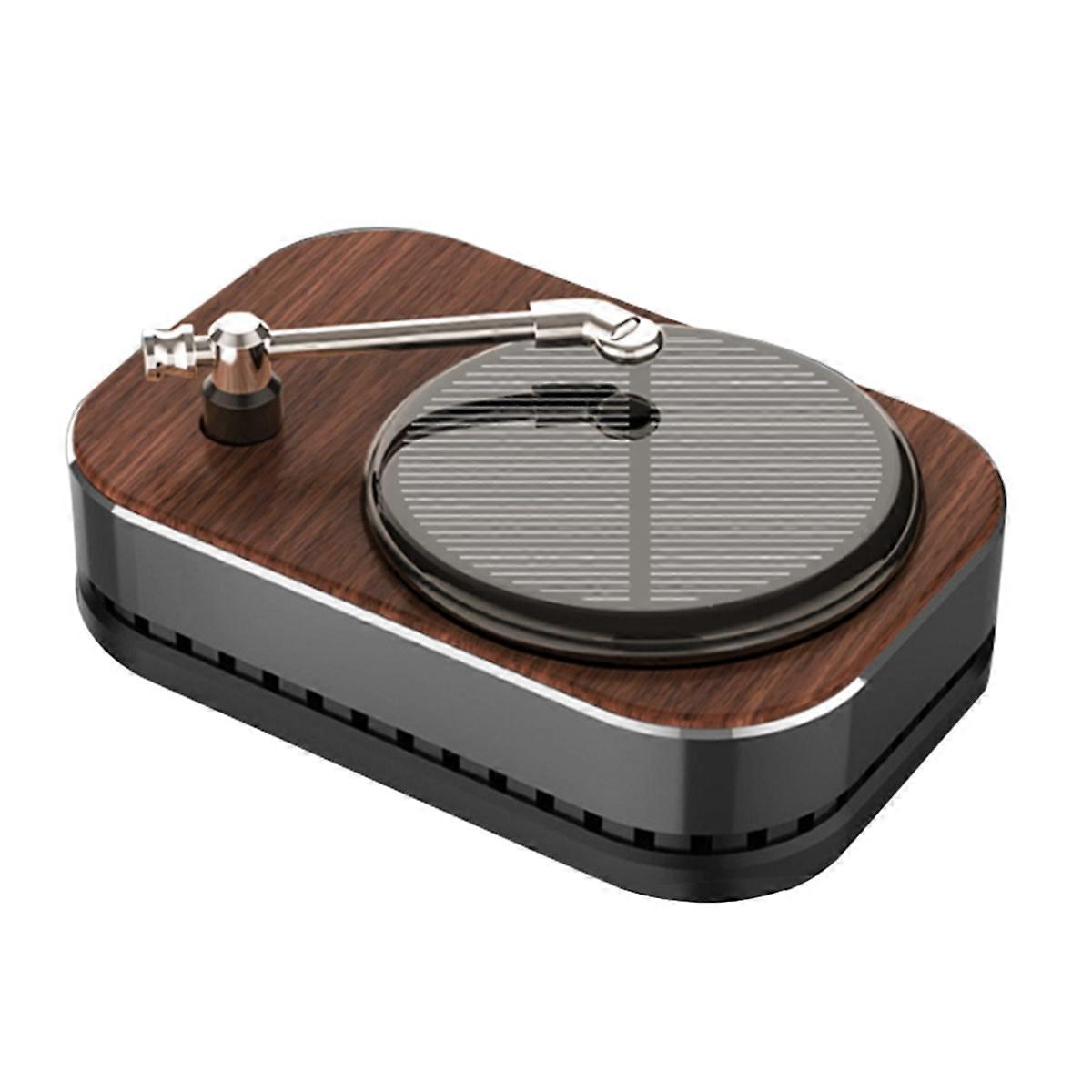 Record Player Aromatherapy Ornaments Car Perfume Grey