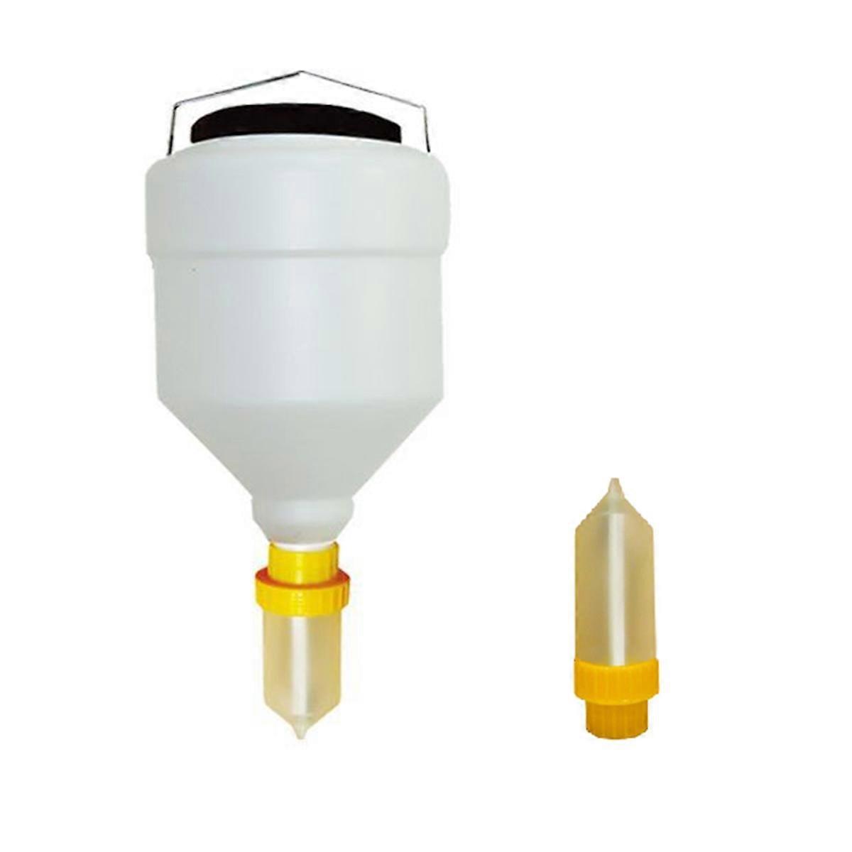 3.5L Sauce Bottle&Dispenser Nozzles Large Diameter Sauce Squeeze Bottle Hanging Condiment Squeeze Bo