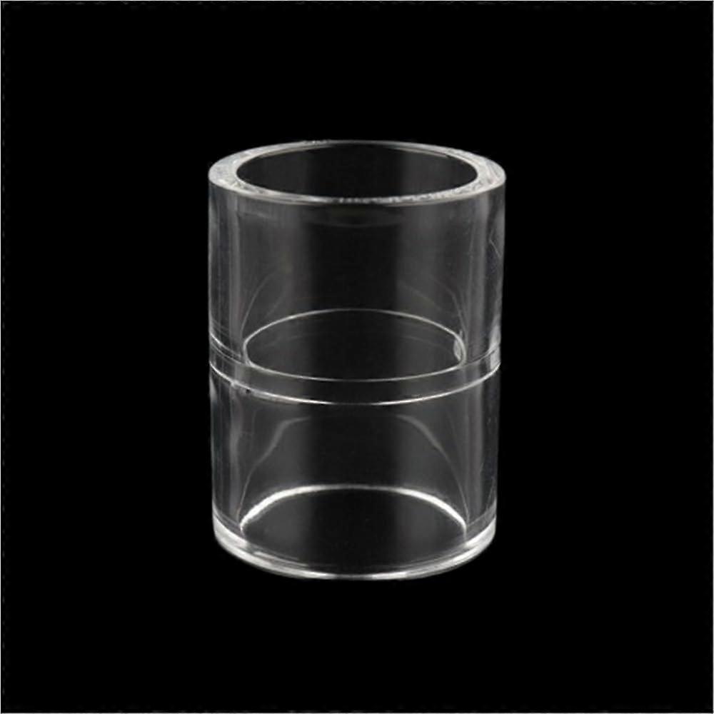 90 Degree LShaped Pipe Fitting Thick Acrylic Transparent Tube Connector Blue 32mm Aquarium Tank