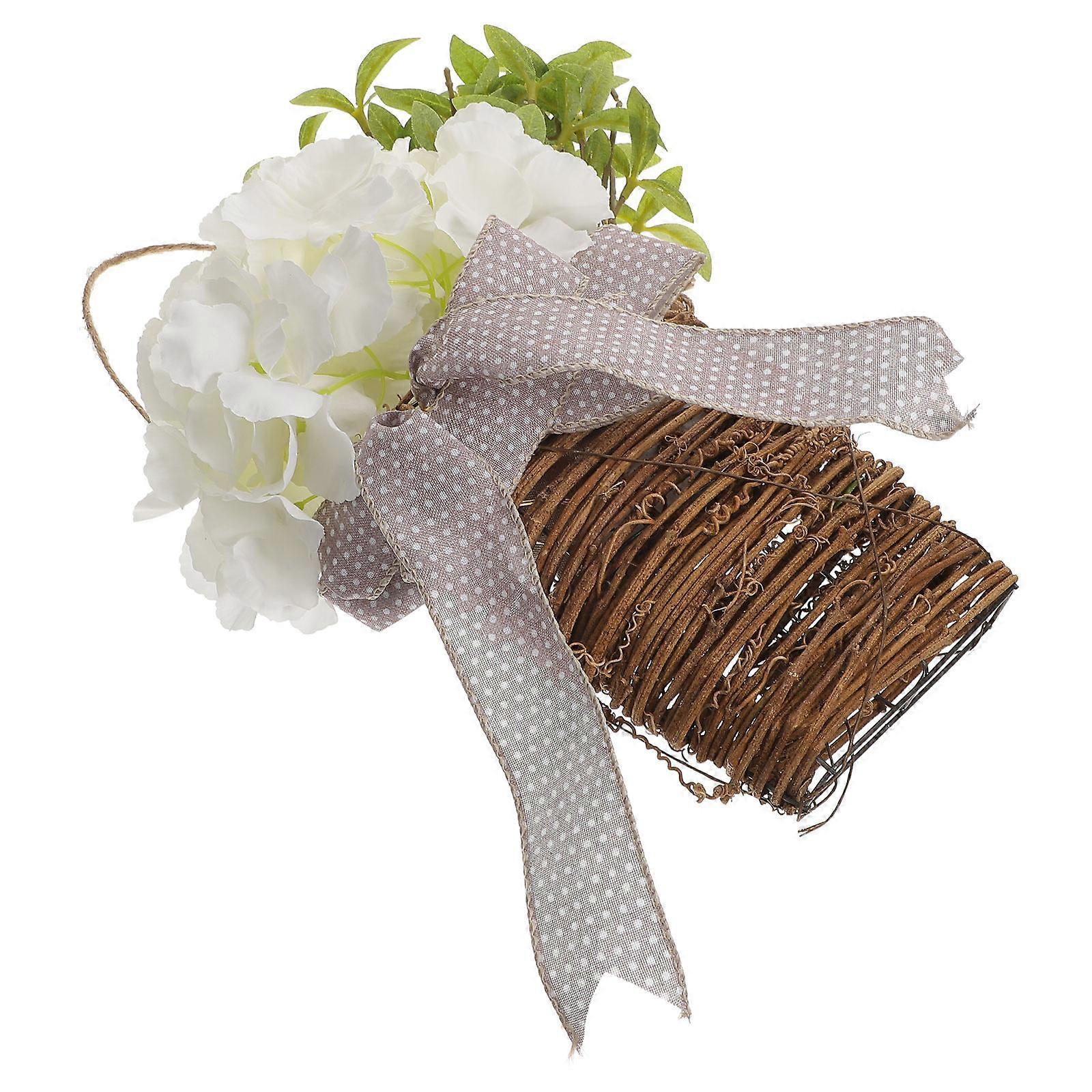 Artificial Flowers Hanging Basket for Wedding Decor 3Pcs Assorted Colors