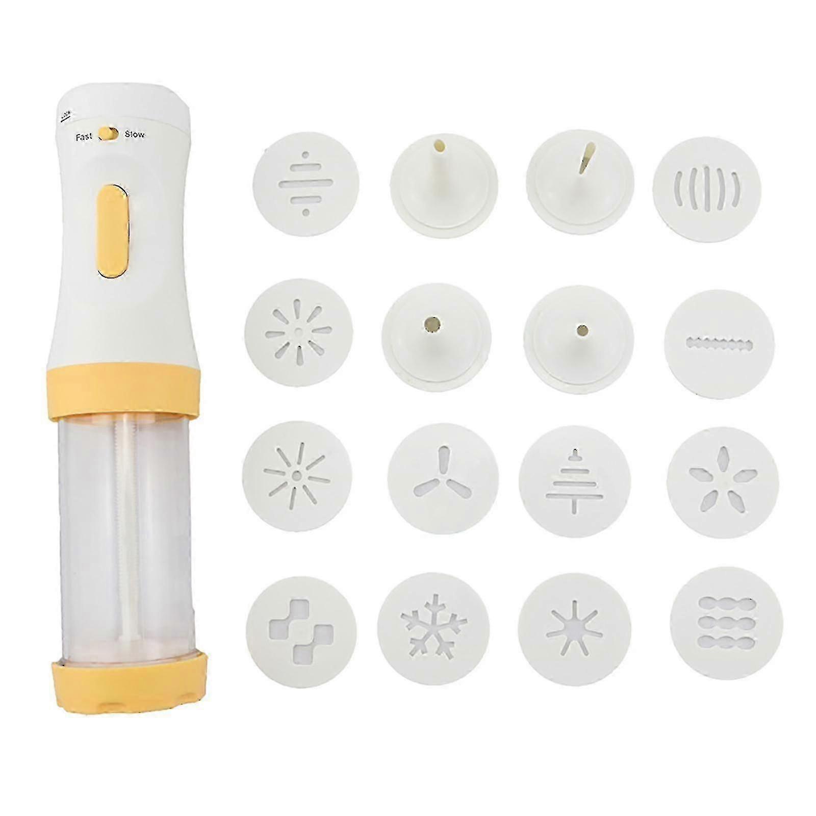 Diy Cake Electric Machine With 16 Discs,cookies Press Gun Kit Set,baking Tool For Biscuit