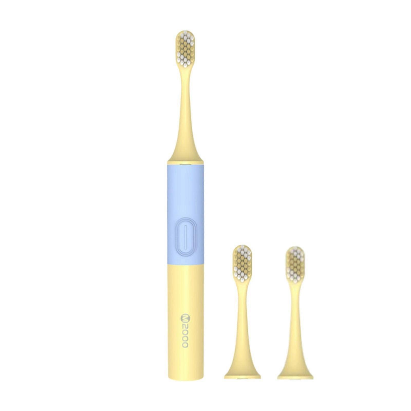 YOBOLK Electric Toothbrush, Low Noise & Portable with Smart Timer, IPX7 Waterproof Vibration Toothbrush - Compatible with Replacement Heads