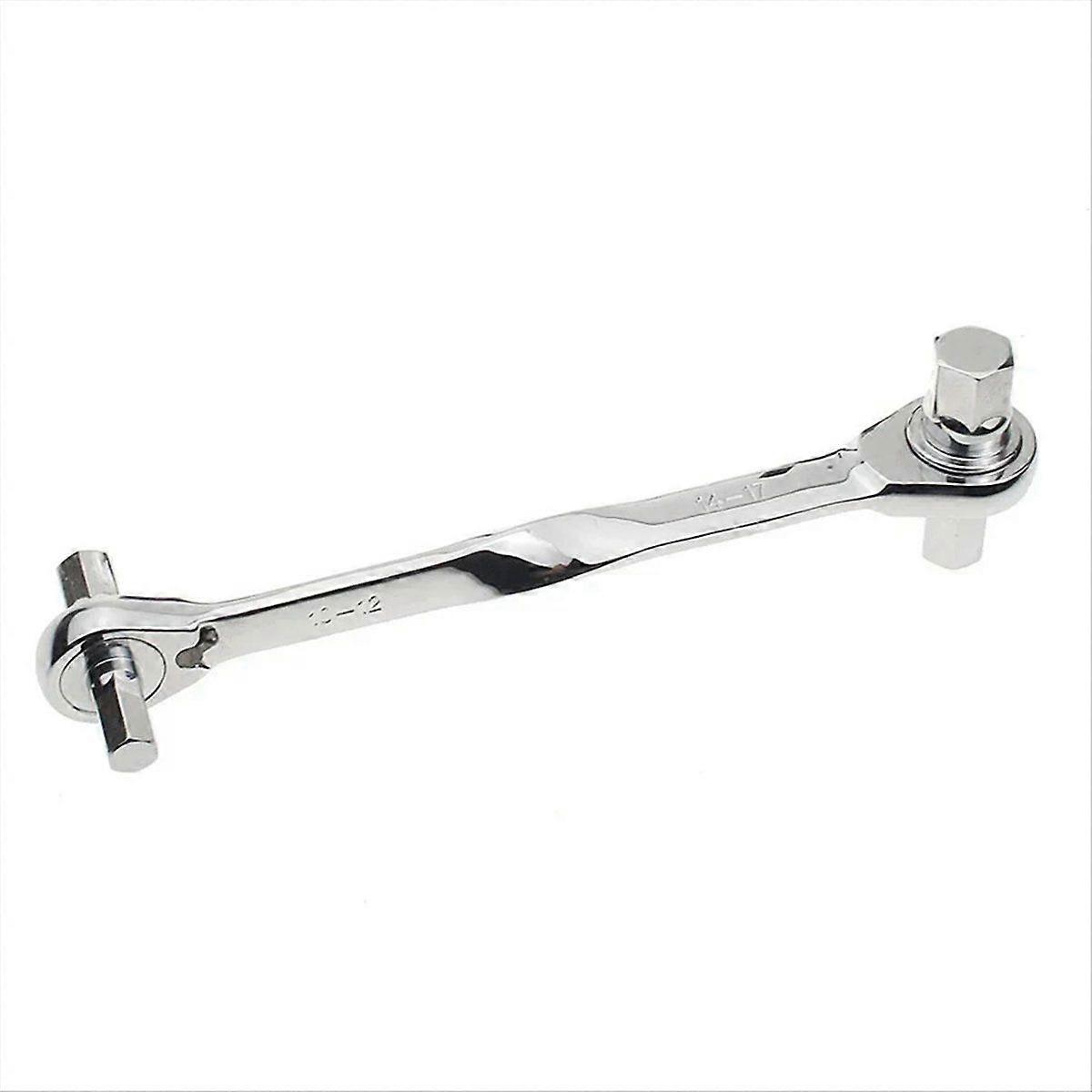 1PCS Ratchet Hex Wrench -Mo Ratchet Allen Key Double End Spanner Key Hand Tools 10-12 14-17