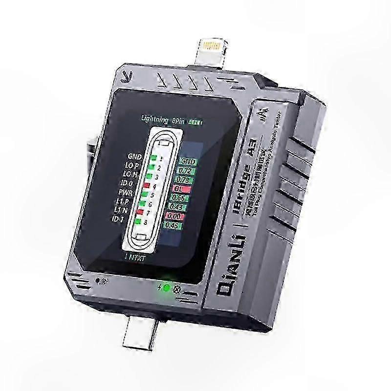iBridge A3 Tail Plug Analyzer: Lightning & Type-C Current Voltage Detection