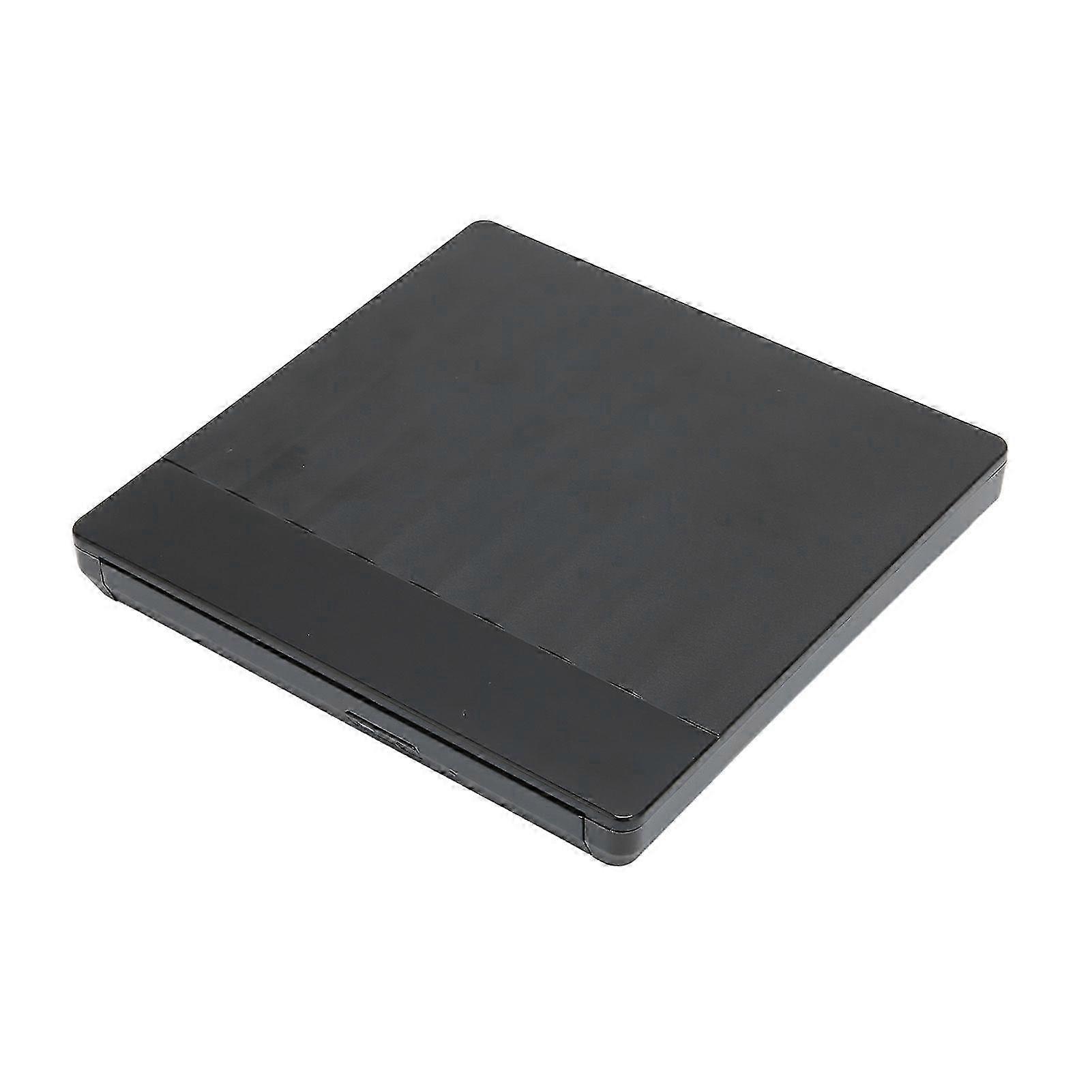 External DVD Drive USB3.0 Type C High Speed Plug and Play Strong Compatibility CD Burner for Movie Music Record Black