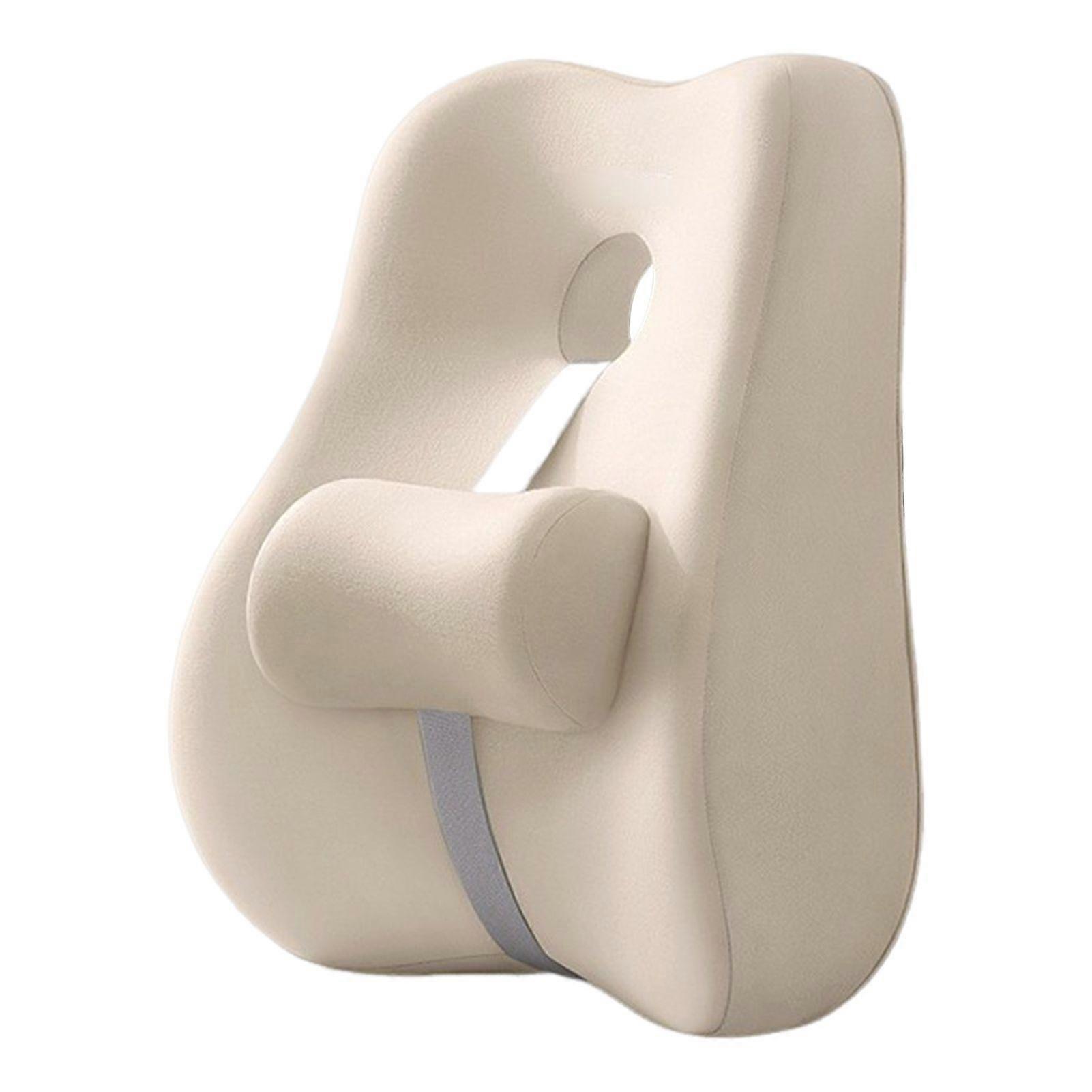 Lumbar Support Cushion Memory Foam Back Support Chair Lumbar Cushion with Adjustable Slider for Office Chair Computer Desk Chair Long Sitting Hours