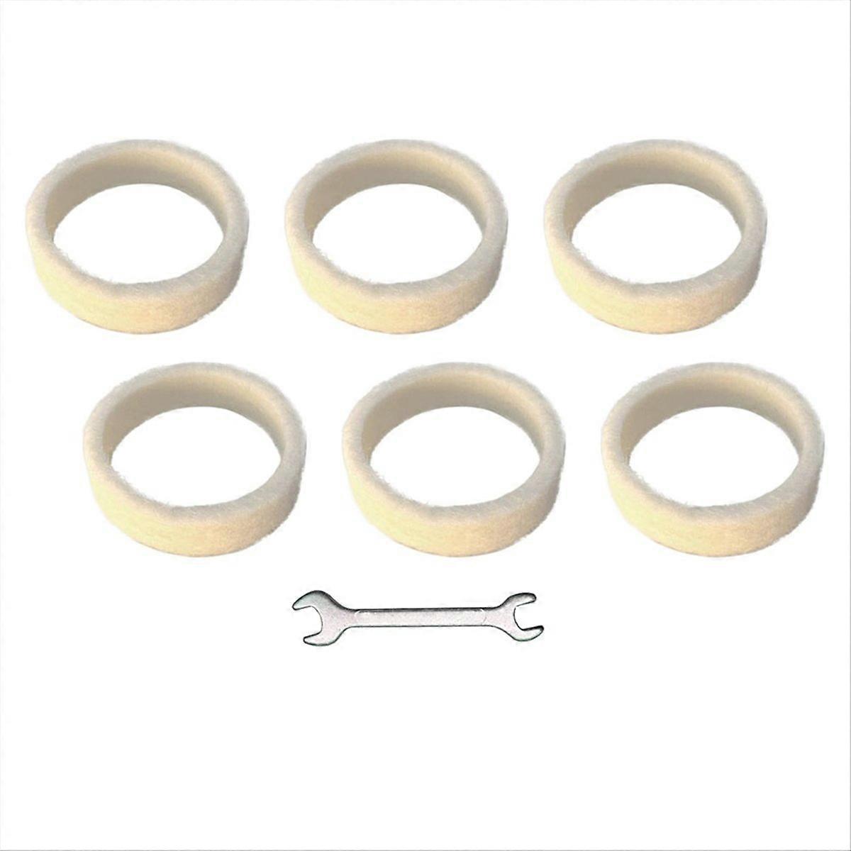 6Piece Felt Washer Replacement for Espresso Machine Grinders