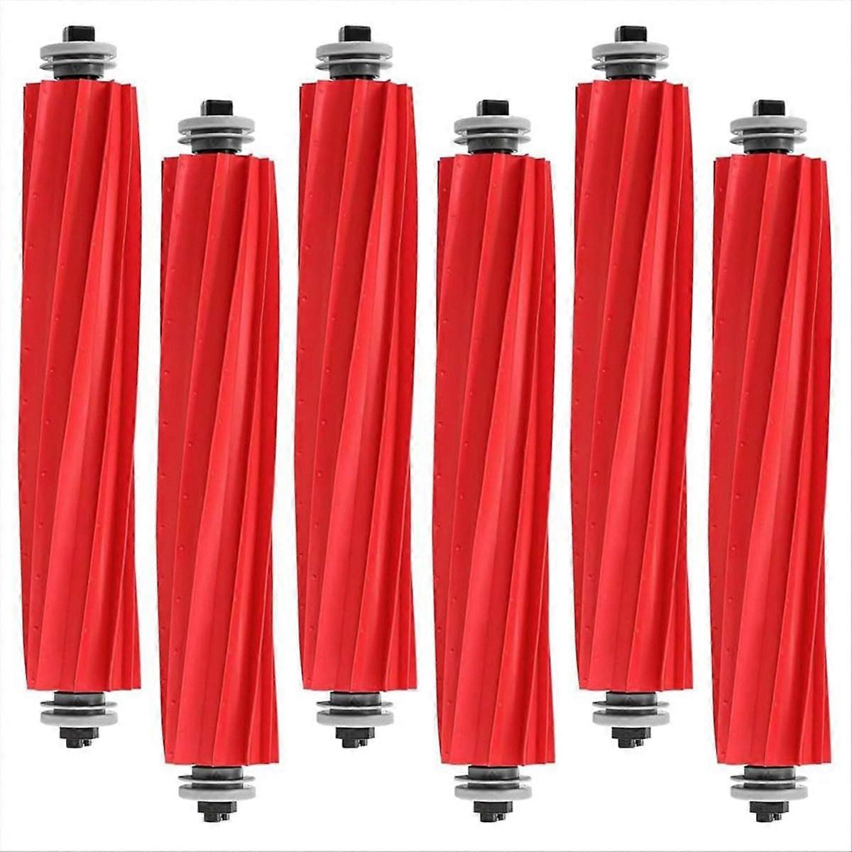 6 Pack Rubber Brushes for Qrevo S/MaxV/Pro/Plus