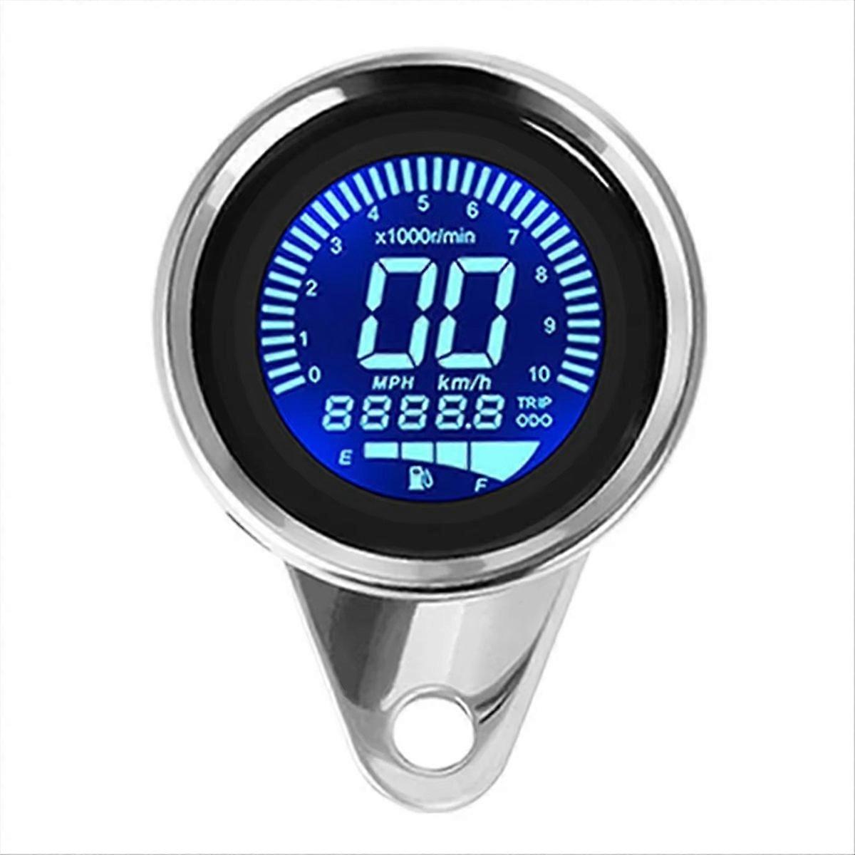 Motorcycle Meter Speedometer Digital Odometer Night Light,A