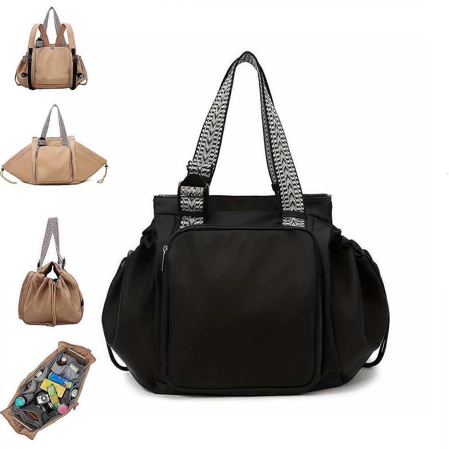 2025 New Multi-Function Mommy Tote Bag Lightweight Travel Backpack with Large Capacity & Smart Organizer